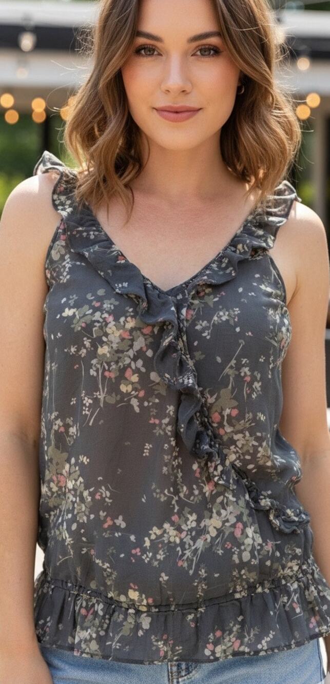 Gilly Hicks silk blend tank top blouse